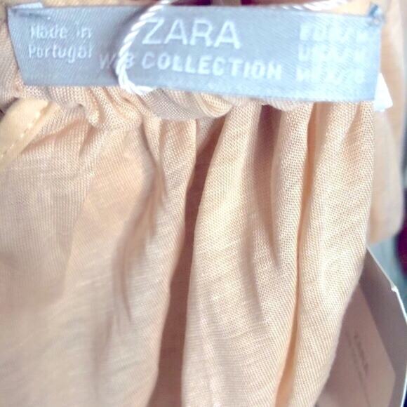 NWT! Zara Cream Crop Top Tank Size Medium - Picture 5 of 8